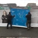 King size map erected in Copenhagen Science City
