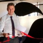 Rasmus Villemoes, Country Chair, Sanofi Denmark, opens new offices in Copenhagen Science City.